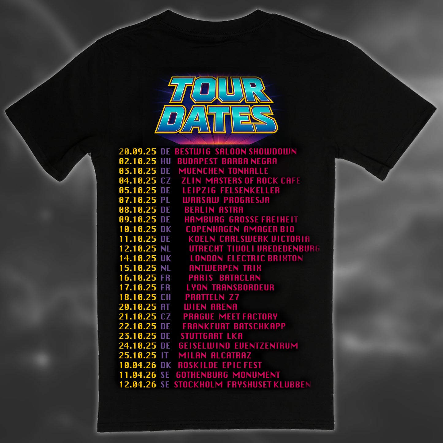 HERO METAL TOUR T-SHIRT